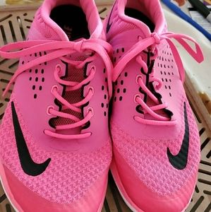 Neon Pink Nikes